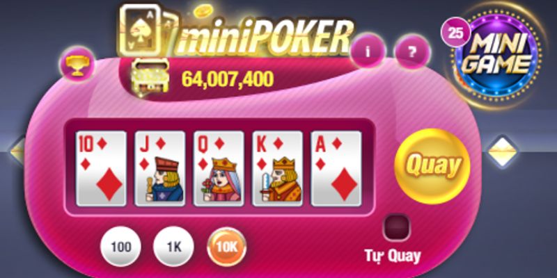 Luật cụ thể của mini poker